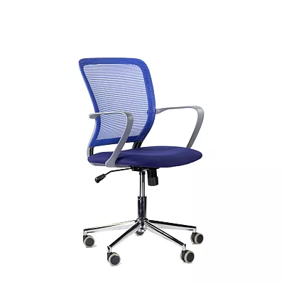 Кресло компьютерное Хэнди М-806 GRAY CH синий