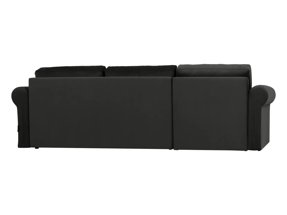 Диван-кровать с оттоманкой Peterhof П2 (валики) черный 341022