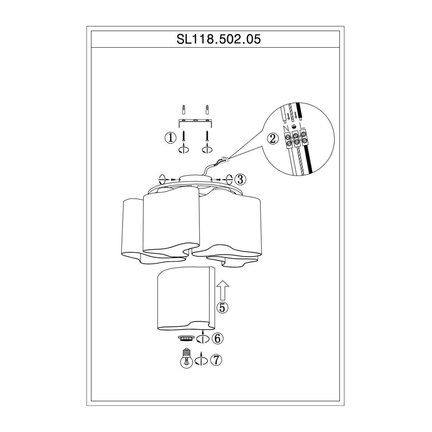 Накладная люстра ST LUCE ONDE 2 SL118.502.05