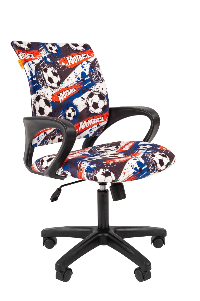 Детский компьютерный стул Chairman KIDS 103 LT черный пластик футбол