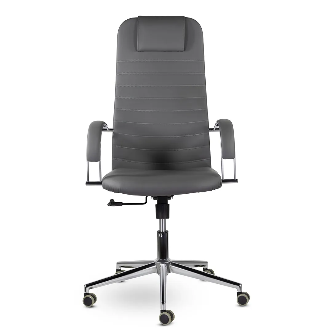 Кресло компьютерное СН-601 Соло хром темно-серый