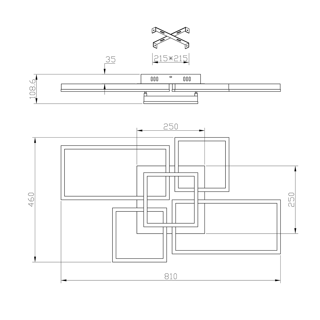 Накладная люстра ESCADA ARCADE 10225/5LED