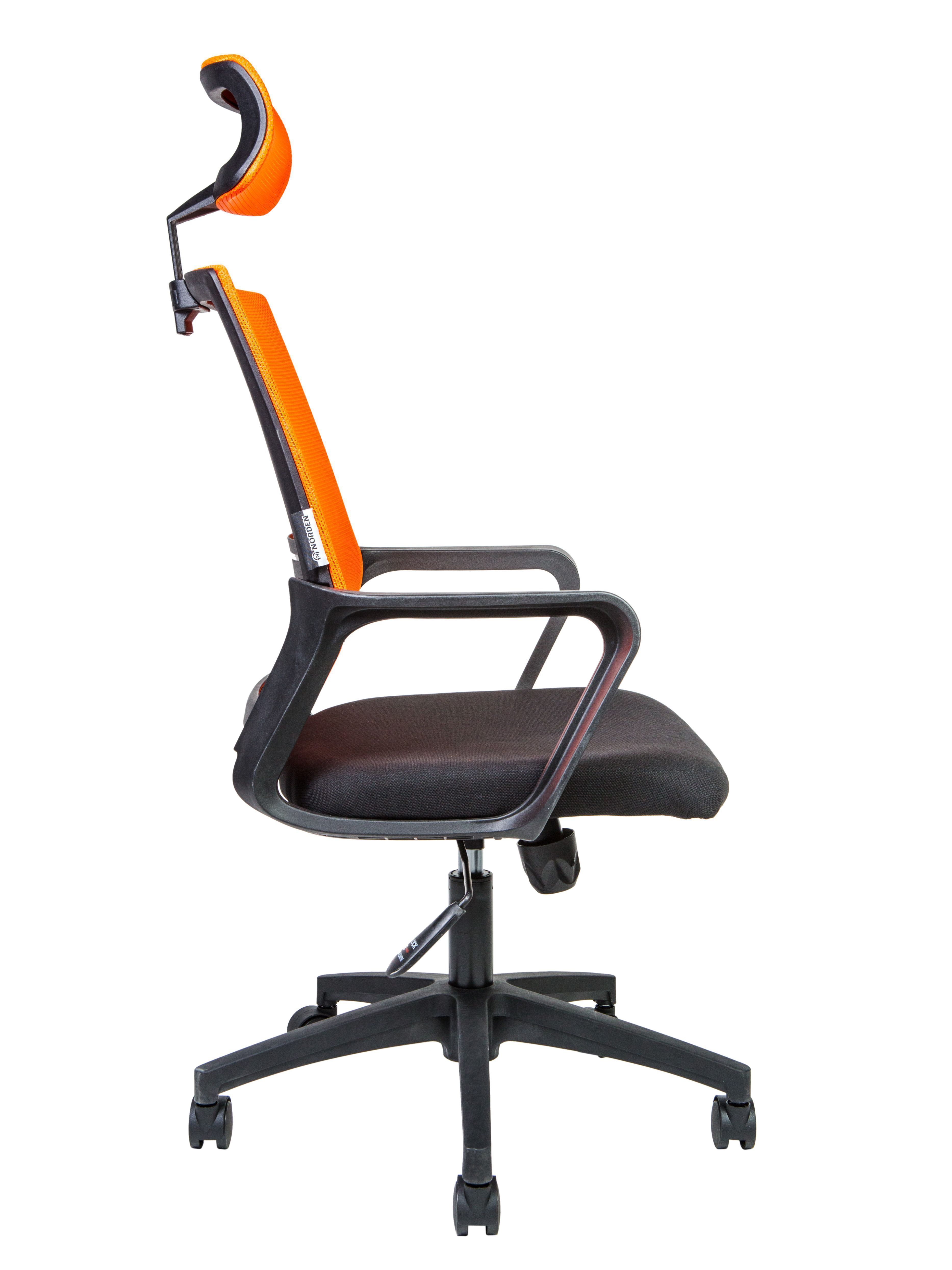 Кресло компьютерное Бит с подголовником оранжевый / черный 815A-AF06-T09 NORDEN