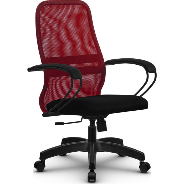Кресло компьютерное SU-СК130-8 Pl Красный / черный