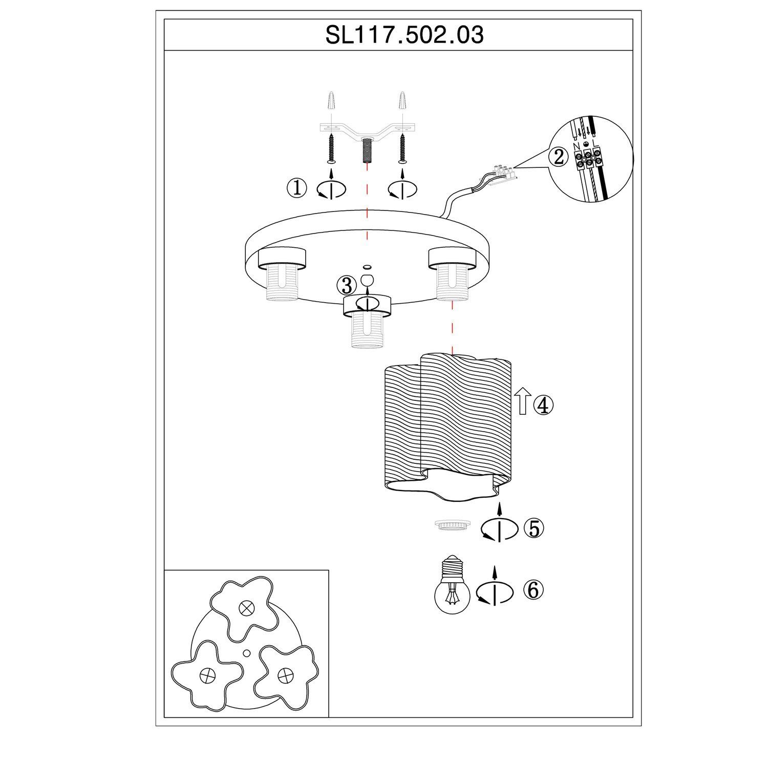 Накладная люстра ST LUCE ONDE SL117.502.03