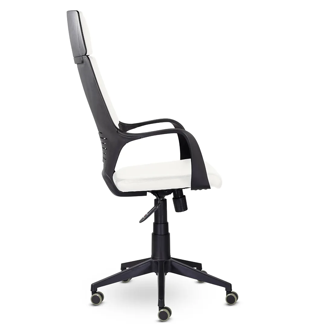 Кресло для руководителя Айкью СН-710 экокожа S белый