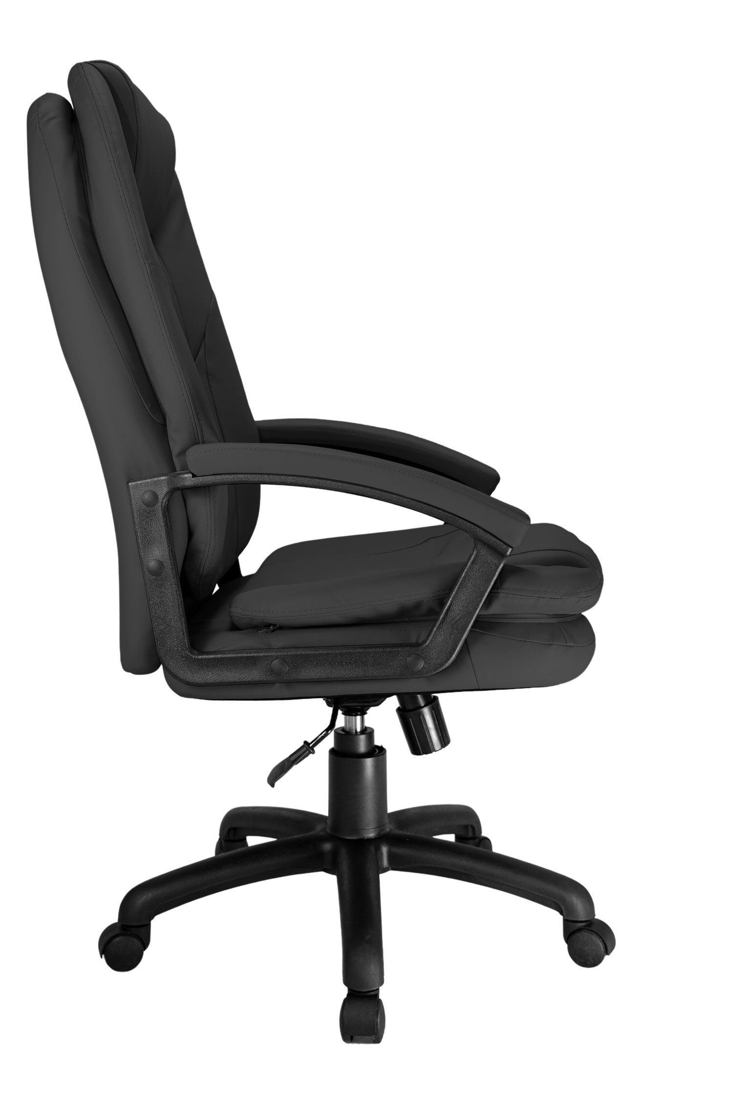 Кресло для персонала Riva Chair RUSSIA 1168 PL экокожа темно-серый
