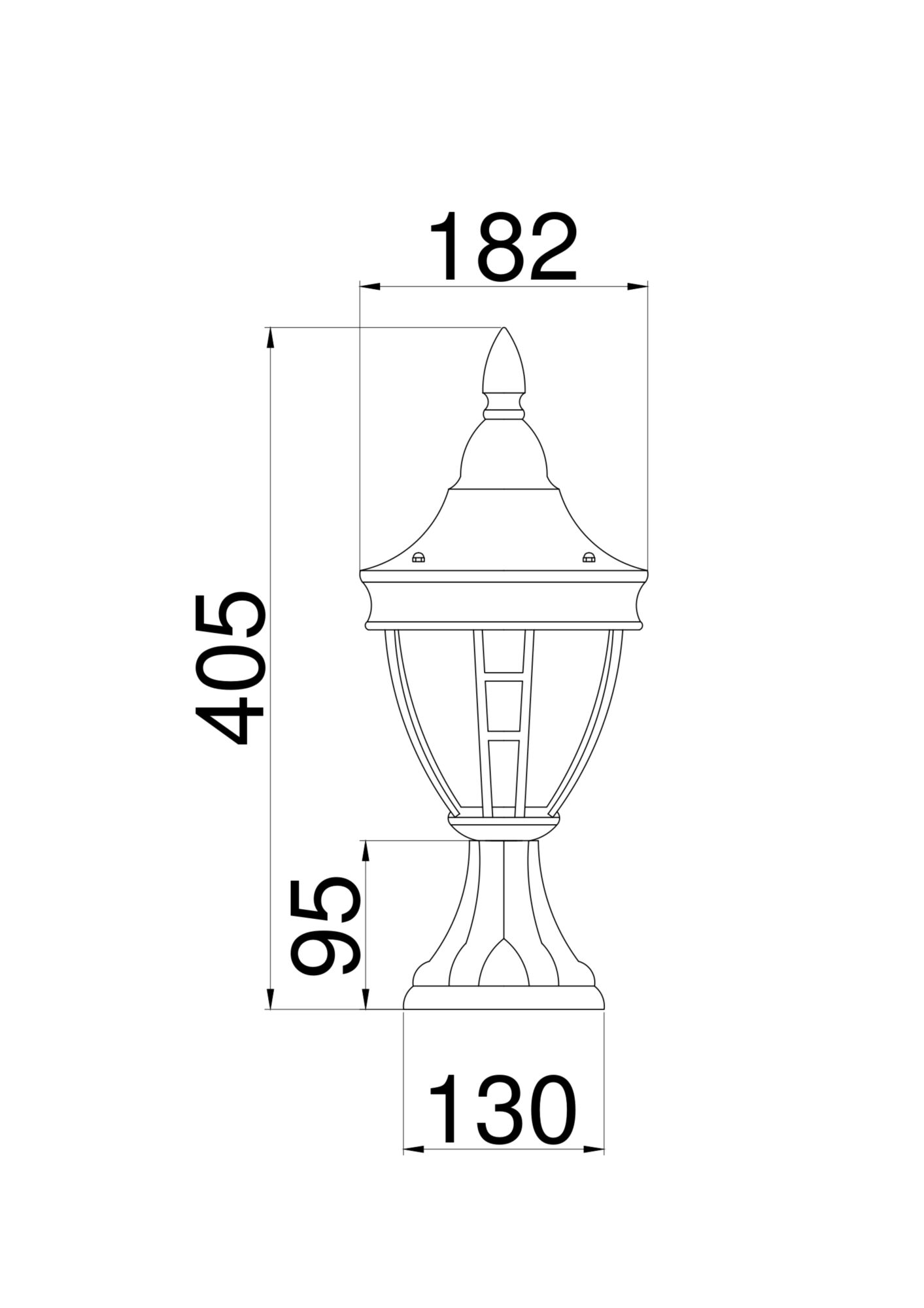 Ландшафтный светильник Maytoni Rivoli O027FL-01B