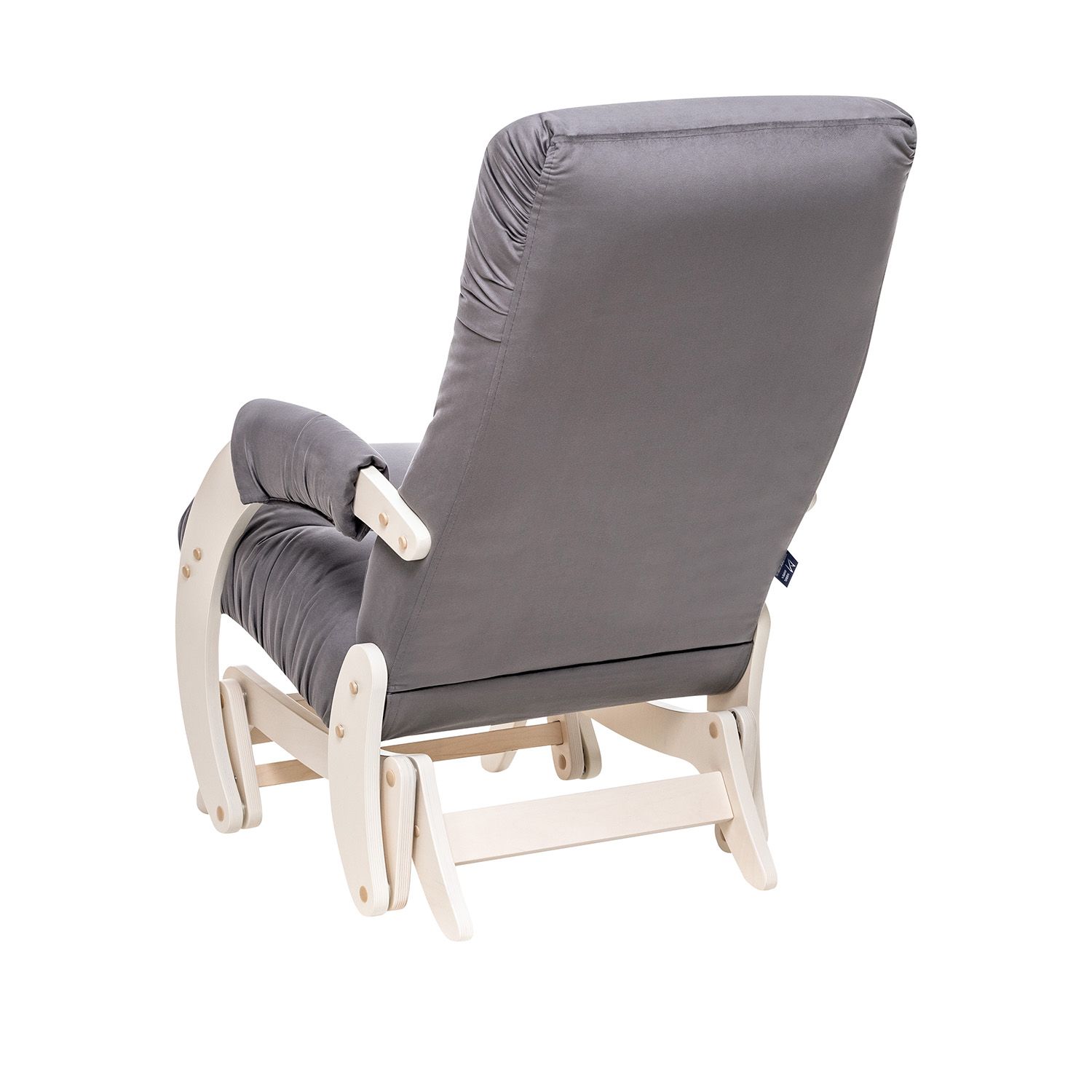 Кресло-качалка Модель 68 серый V32 / Дуб беленый