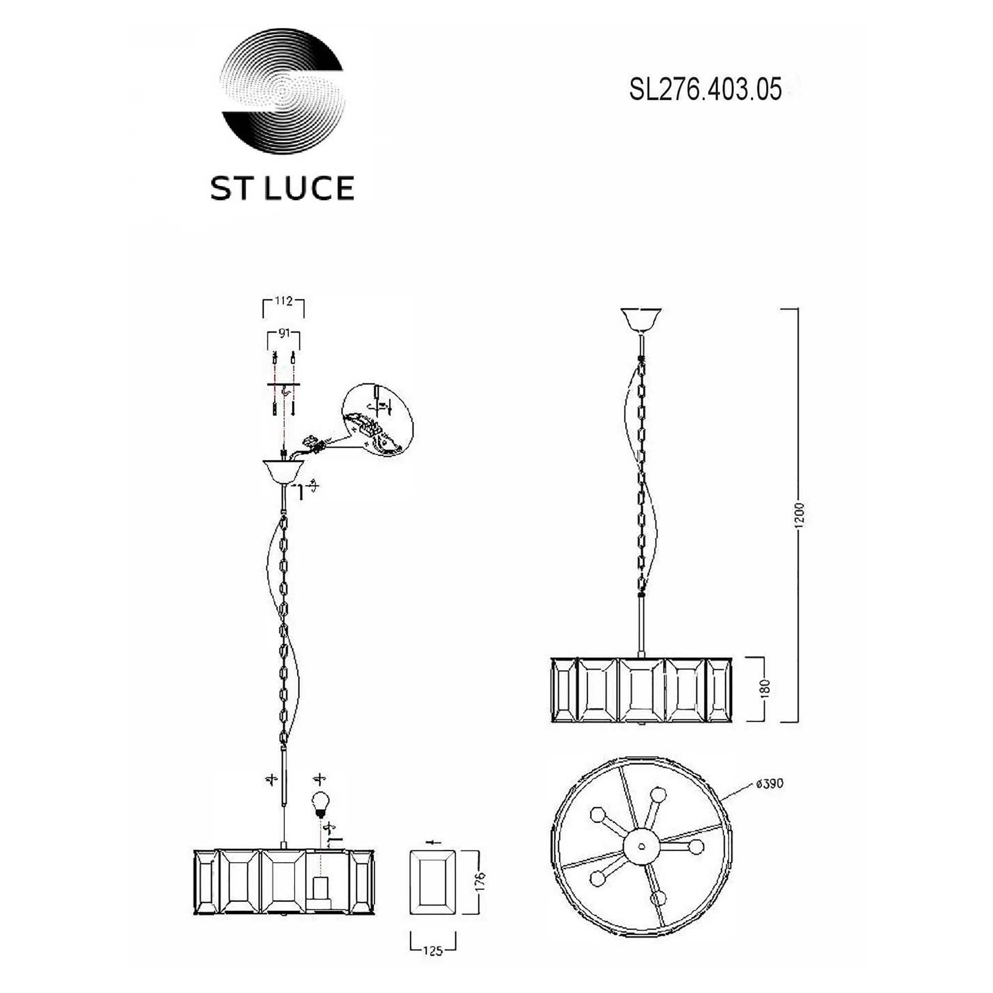 Подвесная люстра ST LUCE PELTRO SL276.403.05