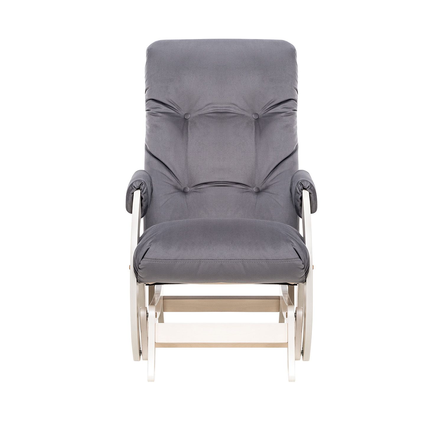 Кресло-качалка Модель 68 серый V32 / Дуб беленый