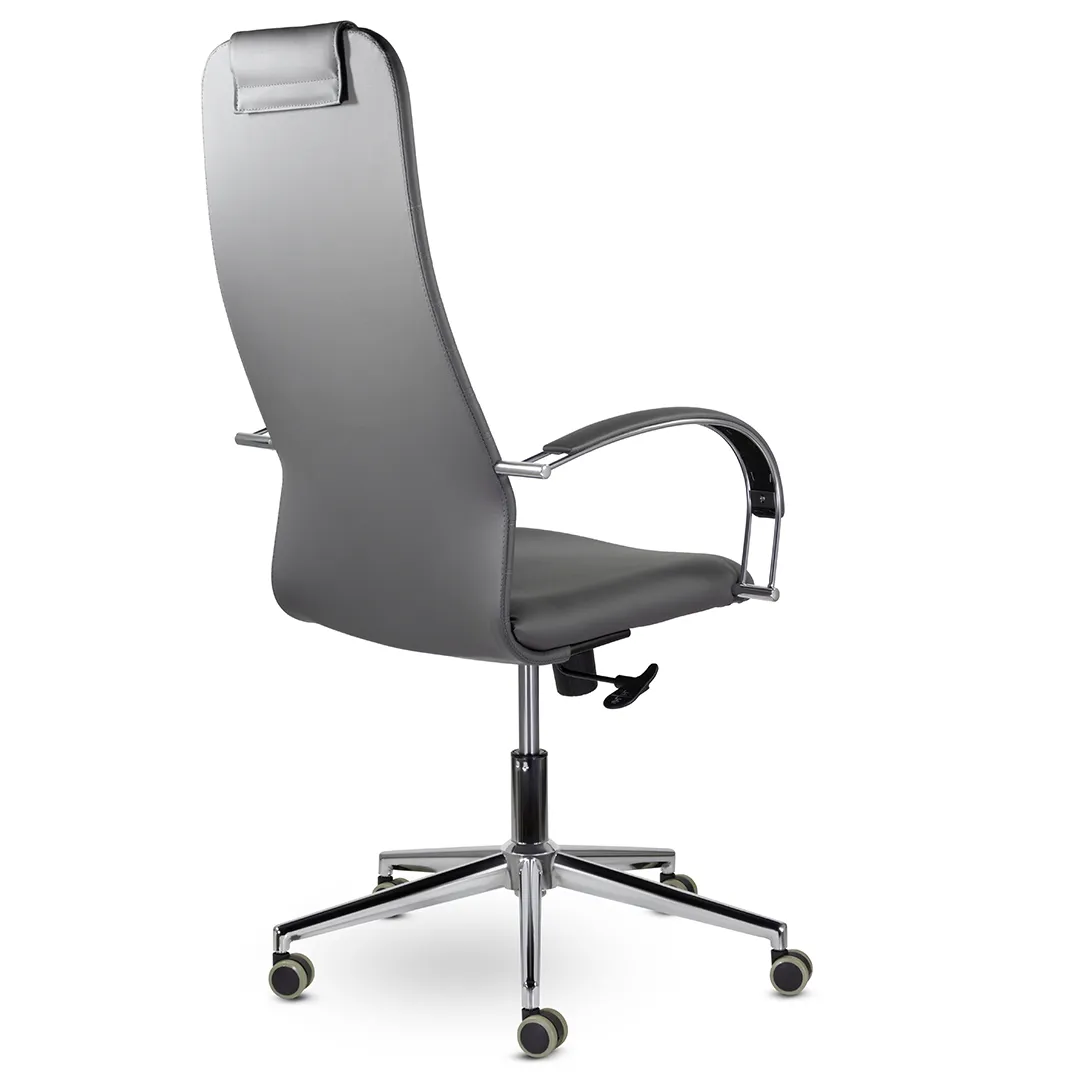 Кресло компьютерное СН-601 Соло хром темно-серый