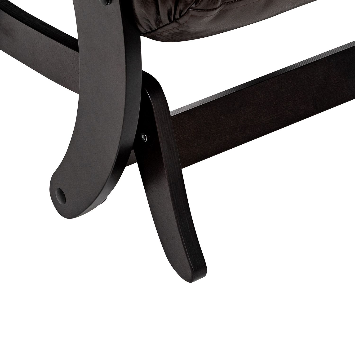 Кресло-качалка Модель 68 Венге текстура, экокожа Varana DK-BROWN