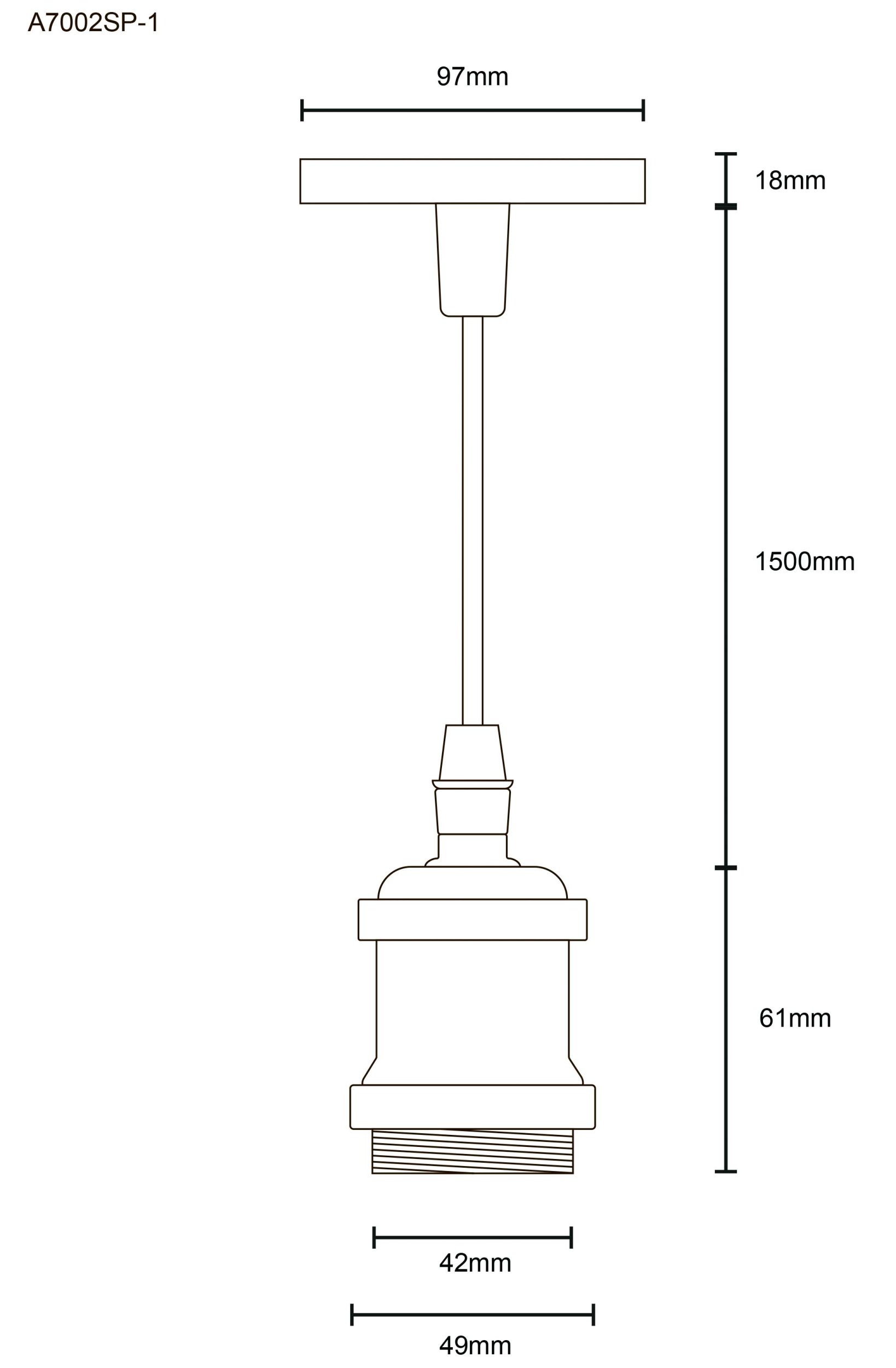 Подвесной светильник ARTE LAMP ELECTRA A7002SP-1CC