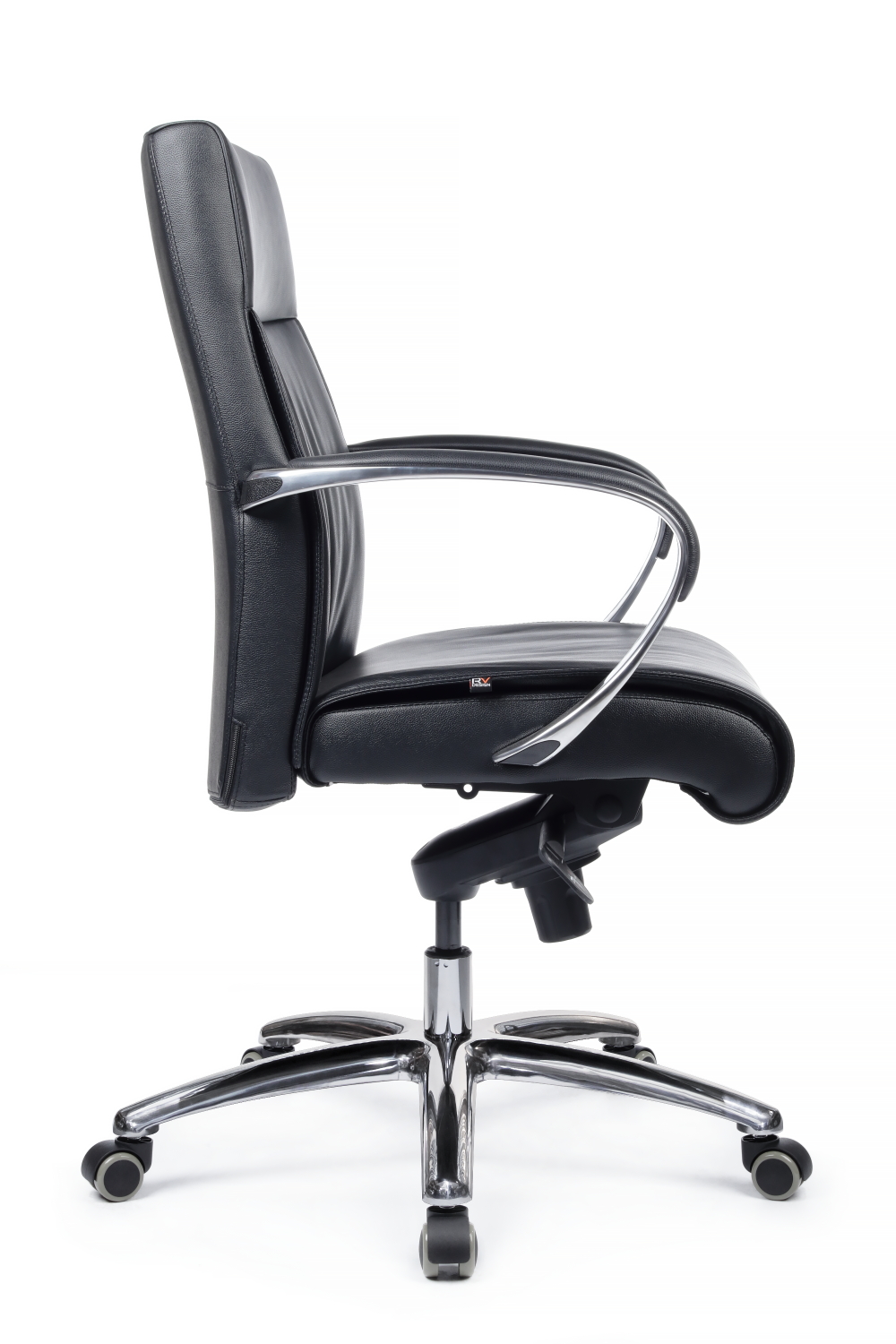 Компьютерное кресло RIVA DESIGN Gaston-M 9264 натуральная кожа Черный