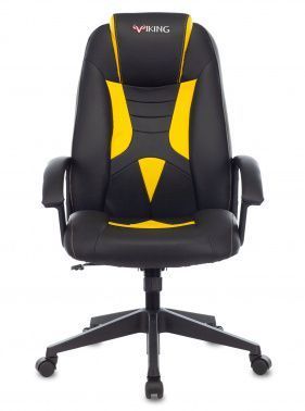 Игровое кресло Zombie VIKING-8 черный желтый