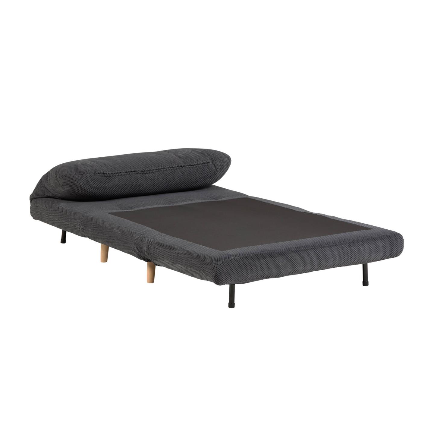 Диван-кровать La Forma Keren темно-серый вельветовый 106 cm