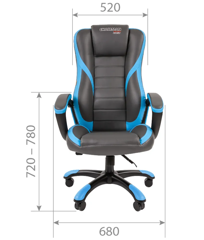 Геймерское кресло Chairman GAME 22 голубой