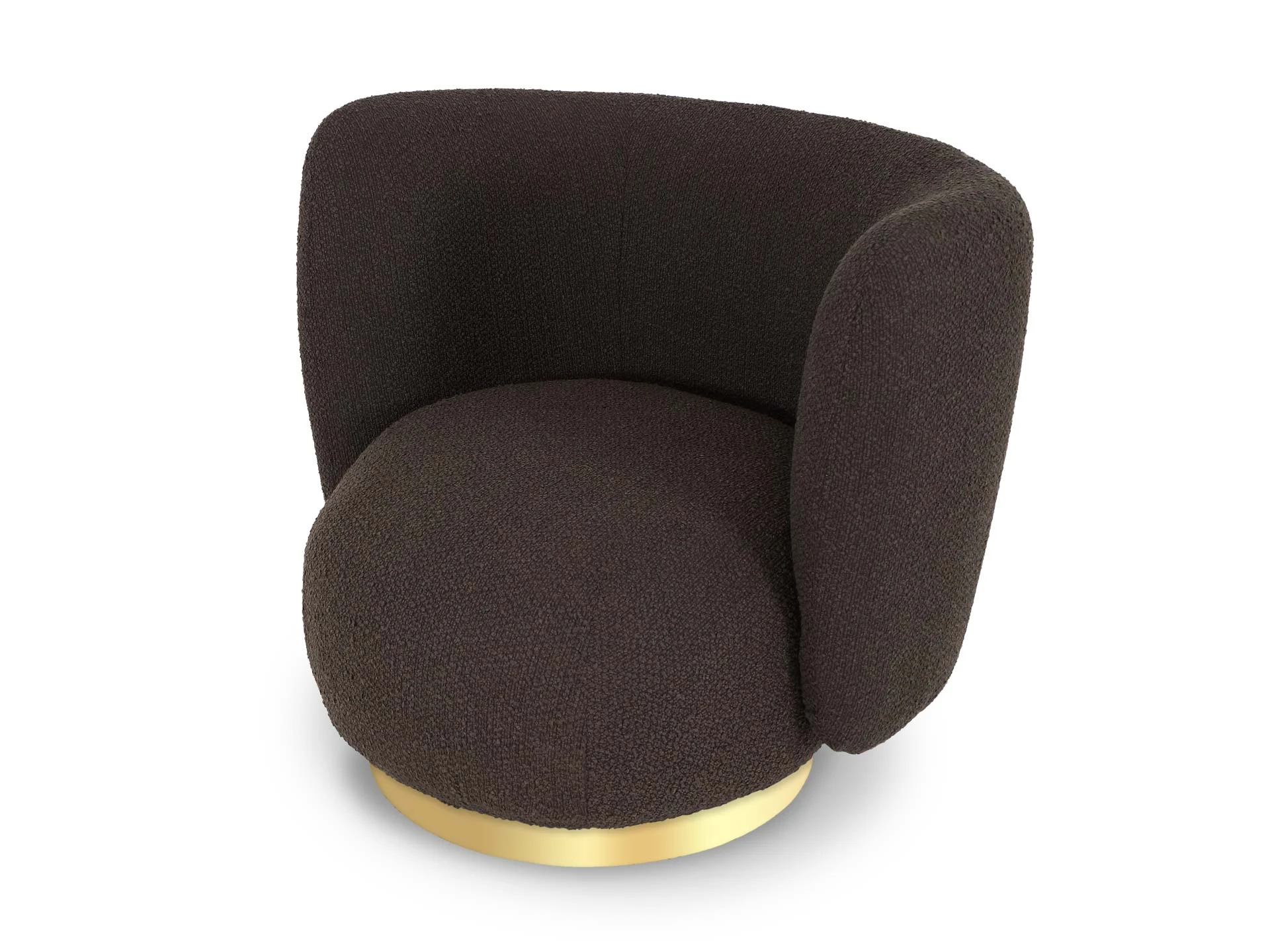 Кресло Lucca вращающееся коричневый 853048