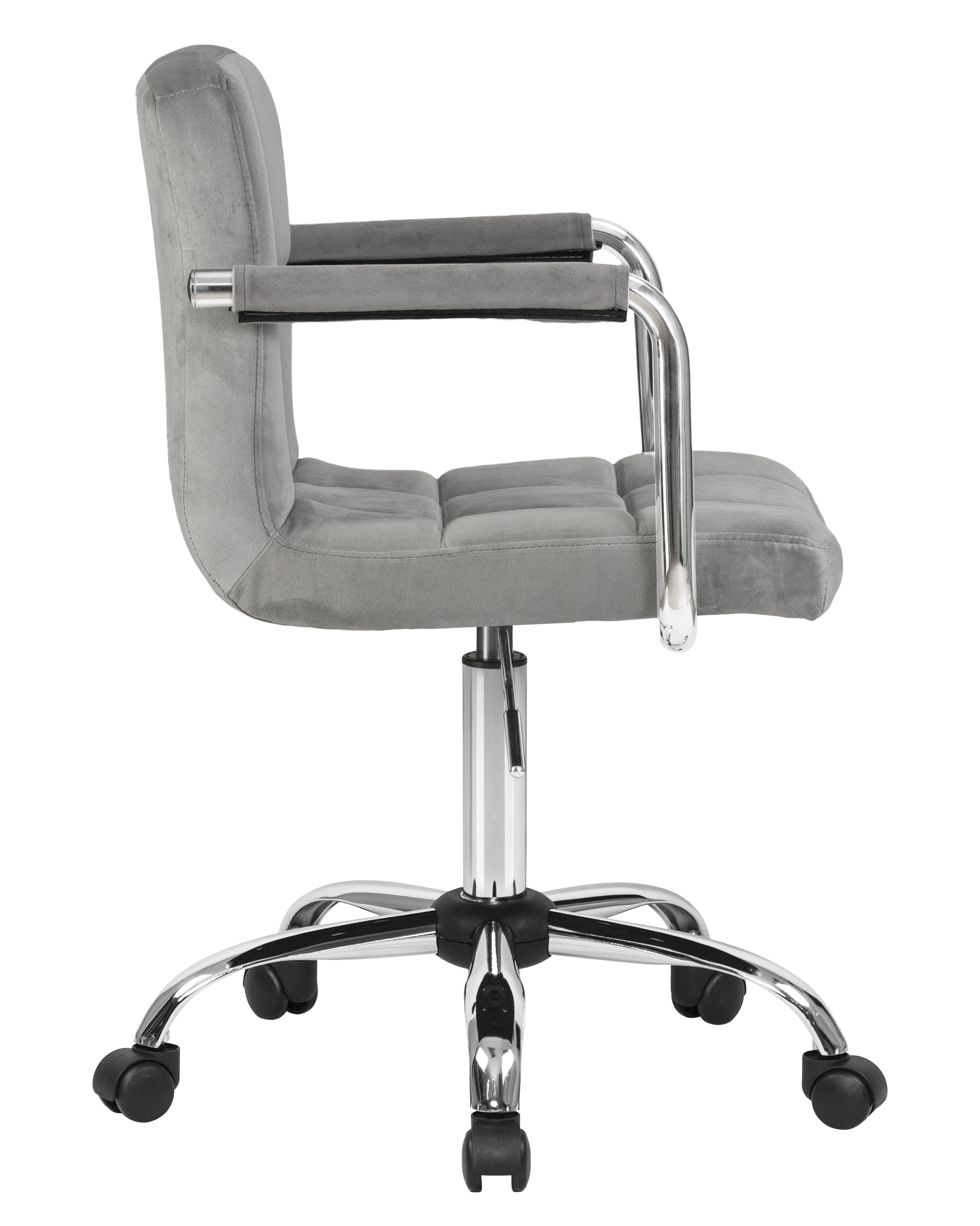 Офисное кресло для персонала DOBRIN TERRY серый велюр MJ9-75