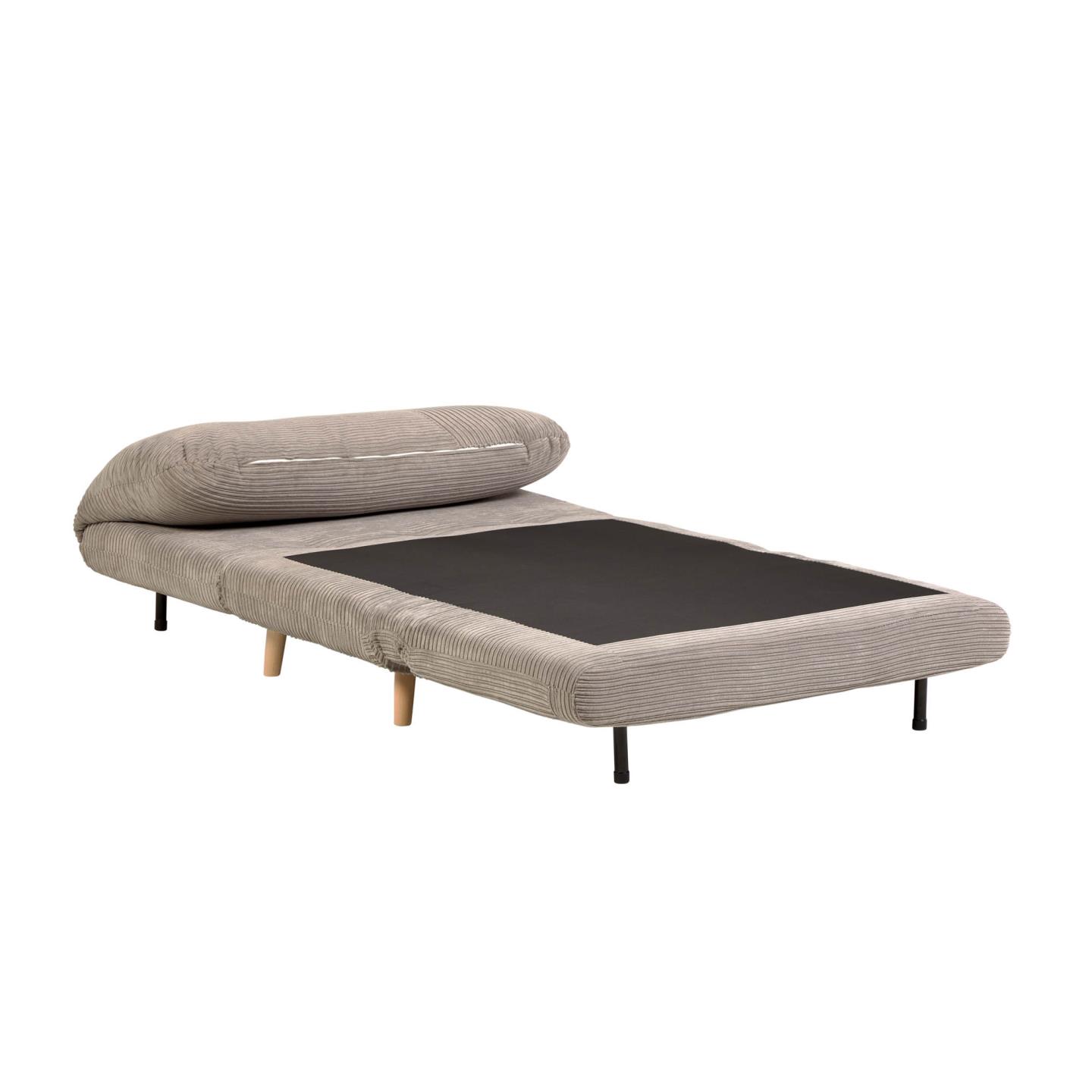 Диван-кровать La Forma Keren серый вельветовый 106 cm