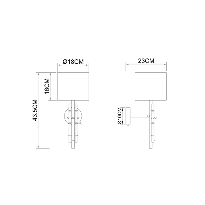 Бра ARTE LAMP TAYGETA A4097AP-1CC