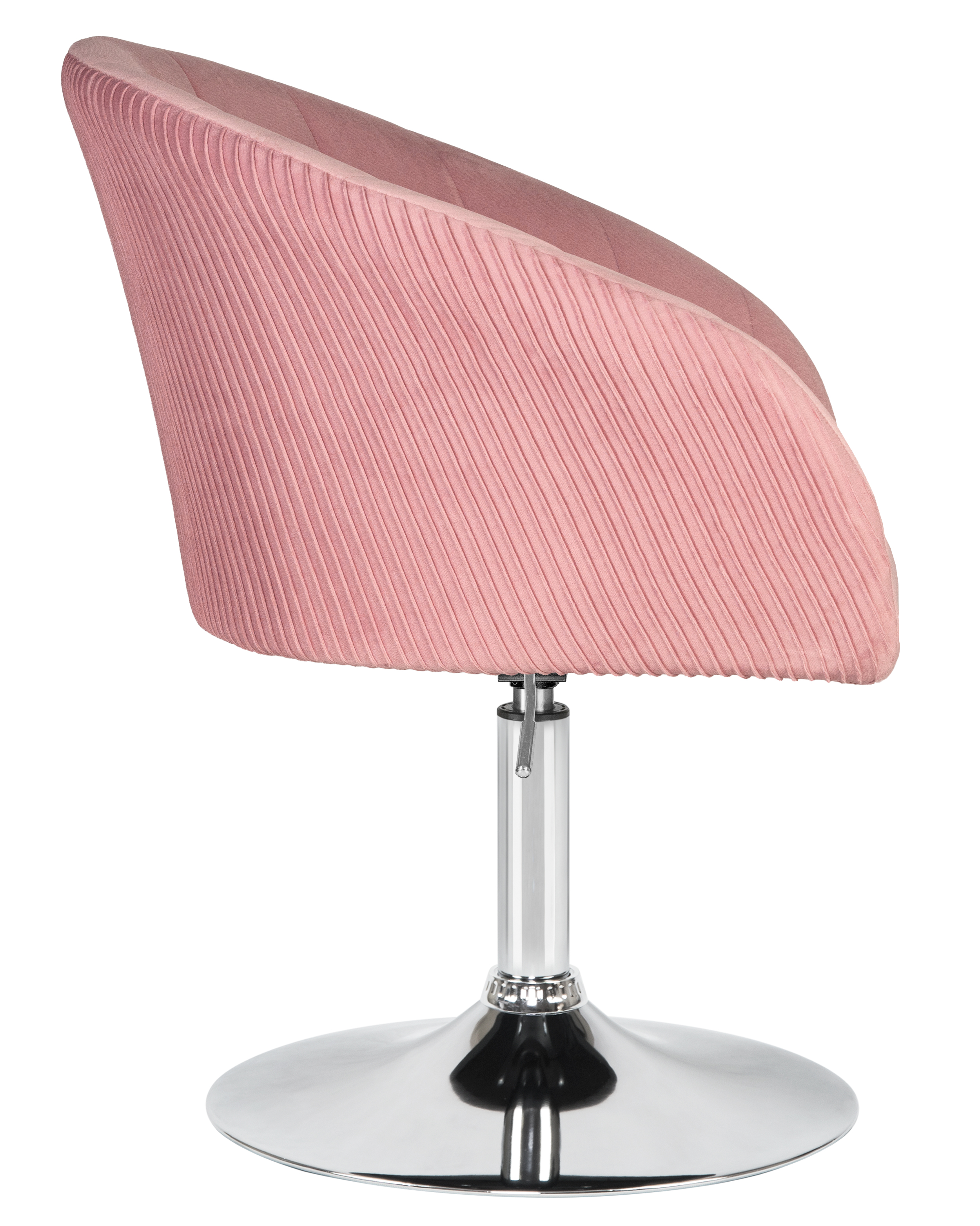 Кресло дизайнерское DOBRIN EDISON розовый велюр 1922-16