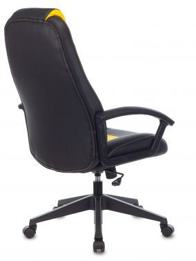 Игровое кресло Zombie VIKING-8 черный желтый