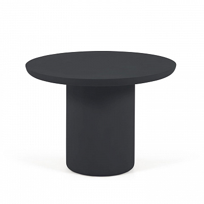 Стол круглый уличный La Forma Taimi из бетона в черном цвете