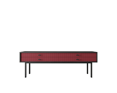 Тумба Этажерка Emerson (Эмерсон) Red (Ред) EM23/red/L