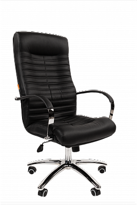 Кресло руководителя CHAIRMAN 480 N усиленное до 150 кг экокожа черный