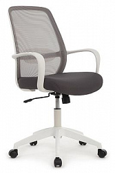 Кресло RIVA DESIGN W-207 серый / белый пластик