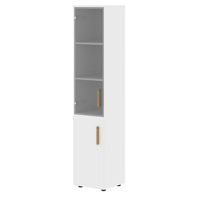 Шкаф-колонка комбинированный Skyland ФОРТА (Forta) FHC 40.2(L) Белый Премиум