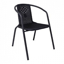 Кресло садовое VERONA PE искусственный ротанг черный 94002
