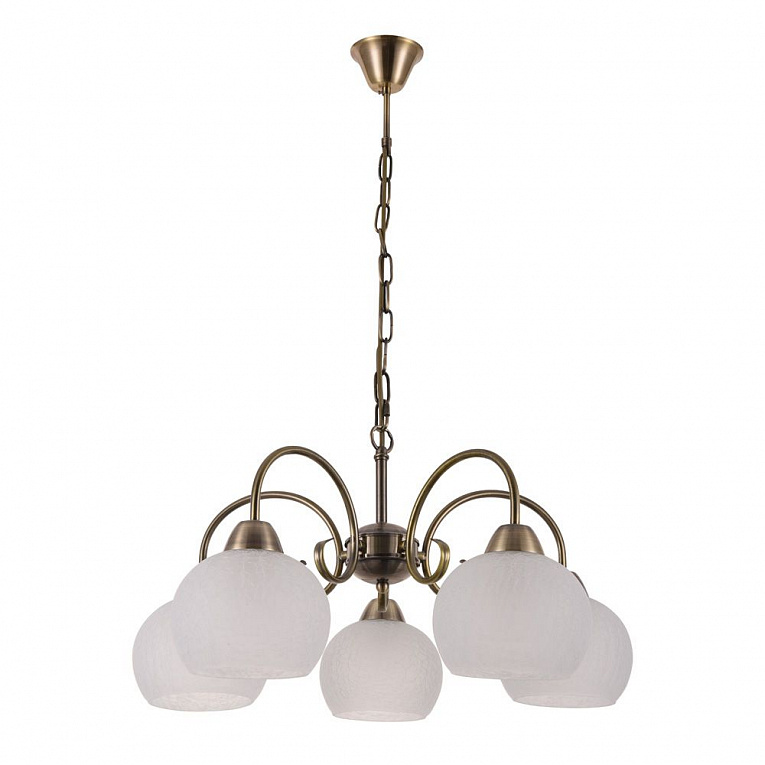 Подвесная люстра Arte Lamp MARGO коричневый, белый A9317LM-5AB