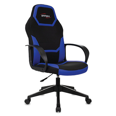Кресло компьютерное BRABIX Alpha GM-018 черный синий