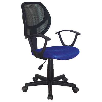 Кресло офисное компактное BRABIX Flip MG-305 Синий черный