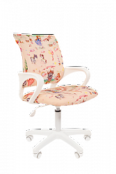 Детский компьютерный стул Chairman KIDS 103 LT белый пластик принцесса