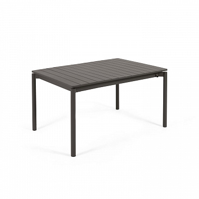 Раздвижной стол La Forma Zaltana черный 140 x 90 см