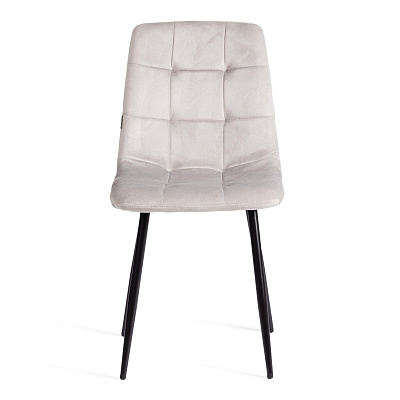 Стул CHILLY / ЧИЛИ (mod. JSC-220) Light grey (светло-серый) HLR14  / Черный
