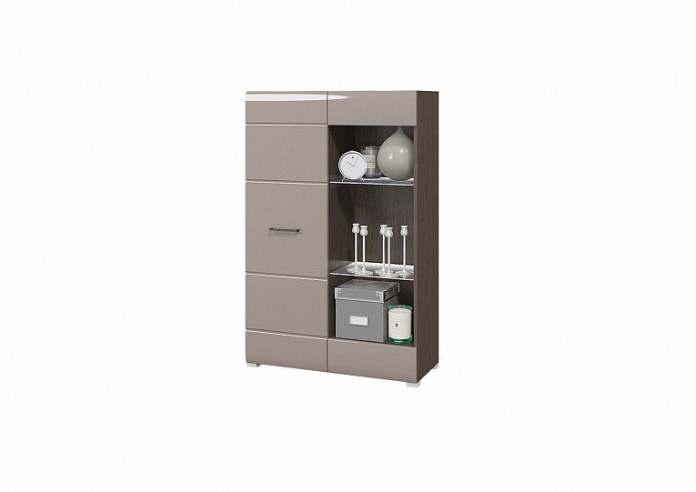 Стеллаж для гостиной НЕНСИ Венге / Капучино
