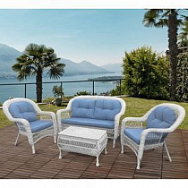 Комплект мебели из ротанга LV-520 White/Blue