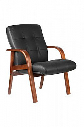 Конференц-кресло Riva Chair WOOD M 165 D/B черный