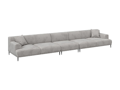 Модульный диван Portofino прямой 5-местный серый 518314