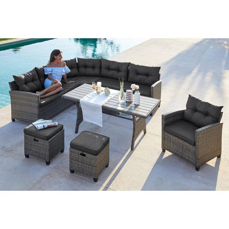 Комплект мебели Afina Garden AFM-373G Grey Серый