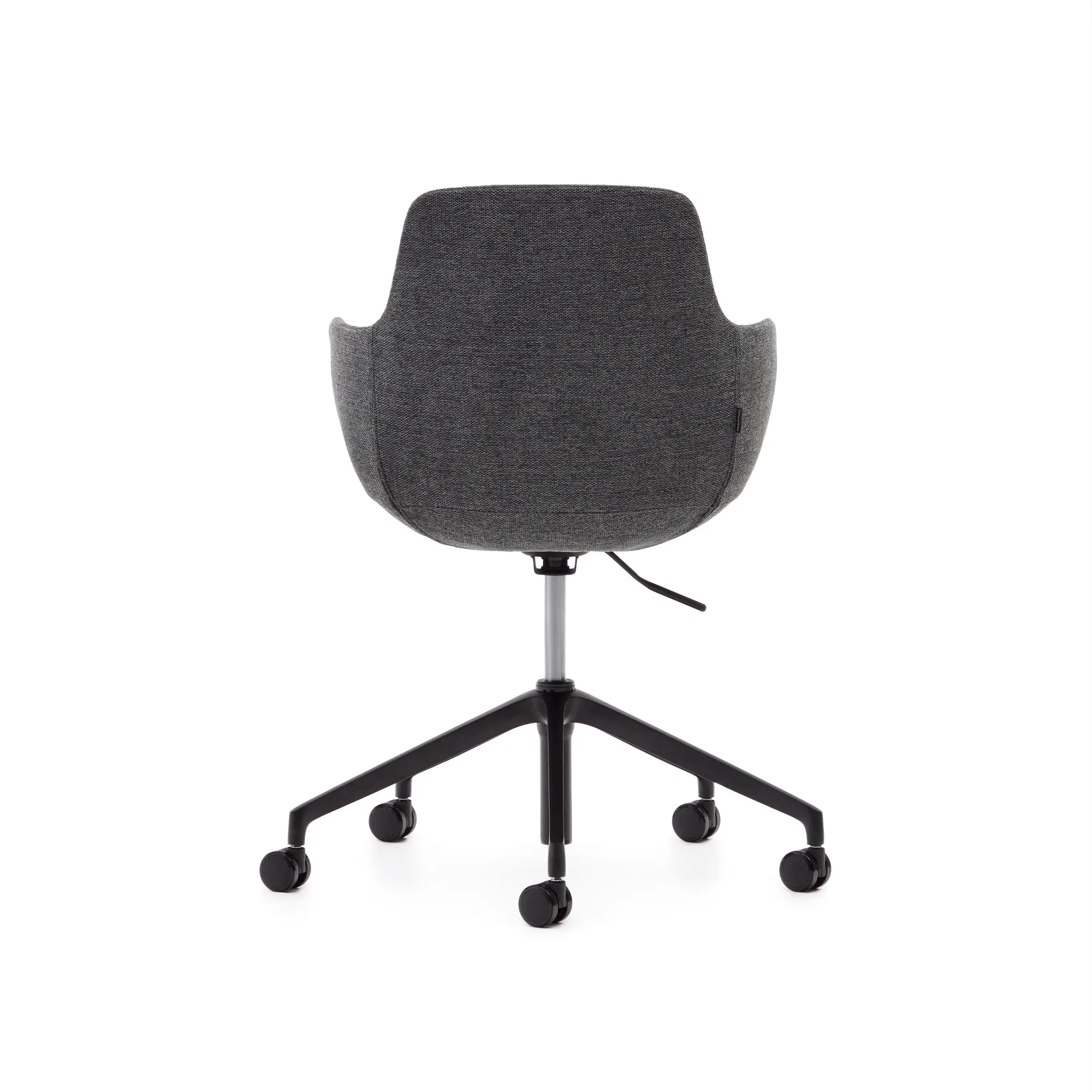 Компьютерное кресло La Forma Tissiana темно-серый алюминиевые ножки с черной матовой отделкой 175086